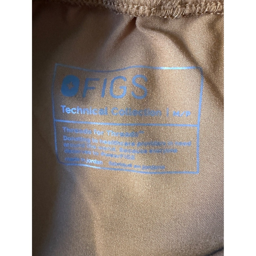 Figs Scrubs Catarina Top Kade Straight Leg Cargo Pants Set Earth Womens Medium - Picture 6 of 11